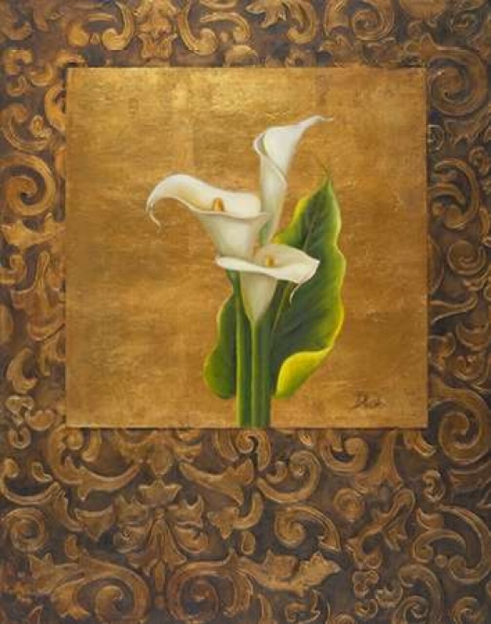 Calla Lily with Arabesque I Poster Print by Patricia Pinto - Item # VARPDX6065